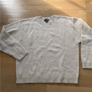Ivy Crew Men's Beige Wool  Crewneck Sweater Size XXL casual Classic